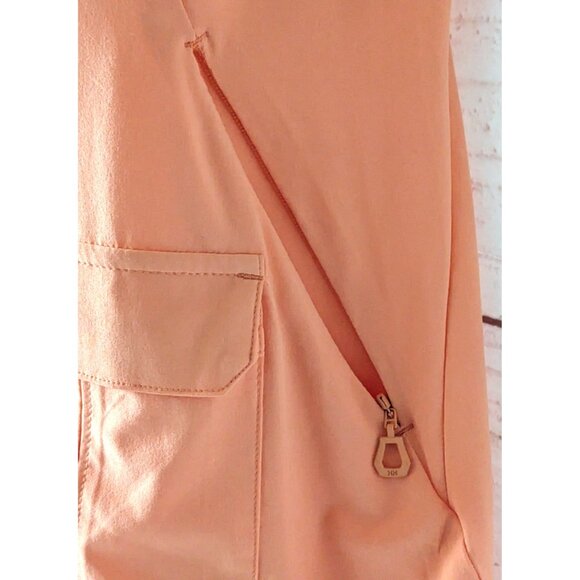 Helly Hansen Vik Dress Orange V-Back A-Line Sleeveless Sporty Summer Pockets M - Picture 8 of 16